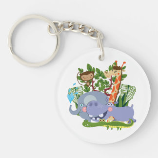 Cute Safari Animals Keychain