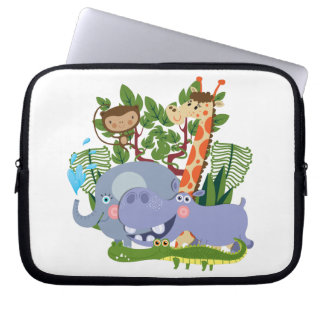 Cute Safari Animals Laptop Sleeve