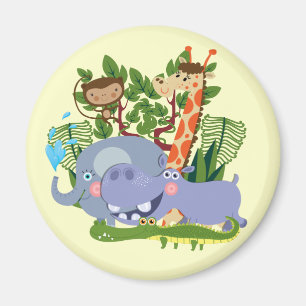 Cute Safari Animals Magnet