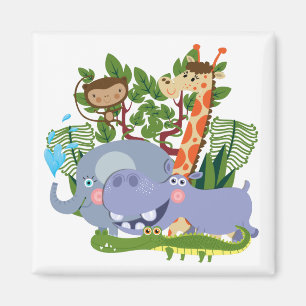 Cute Safari Animals Magnet