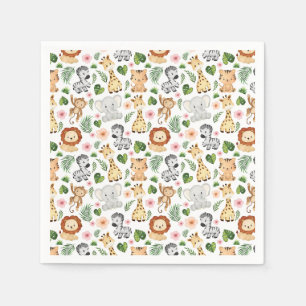 Cute Safari Animals Napkin