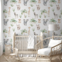 Cute Safari Baby Animal Jungle Nursery