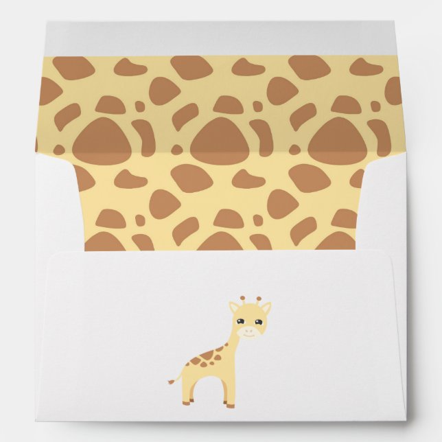 Cute Safari Birthday Envelopes (Back (Bottom))
