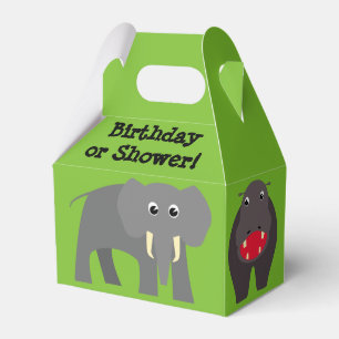 Cute safari favor box