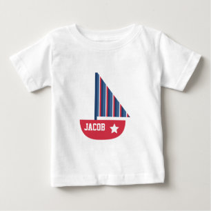 Cute Sailboat Nautical For Baby Boy T-Shirt