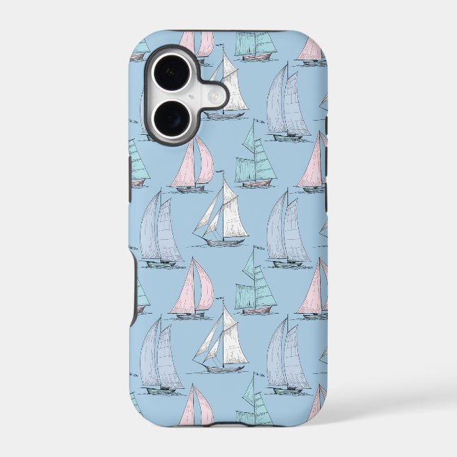 Cute Sailboat Pattern 1 (Back)
