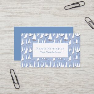 Cute Sailboats Business Cards To Customize
