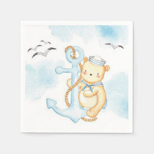 Cute sailor bear napkin