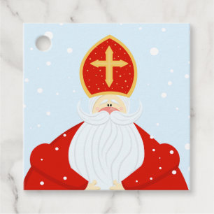 Cute Saint Nicholas Favour Tags