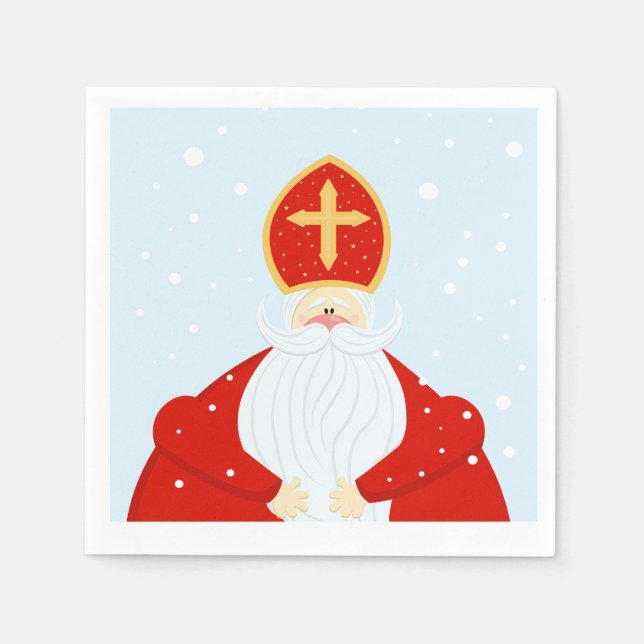 Cute Saint Nicholas    Napkin (Front)