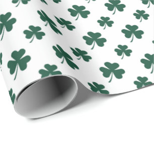 Cute Saint Patrick's day clover tiled pattern Wrapping Paper