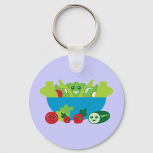 Cute Salad Keychain