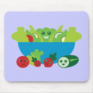 Cute Salad Mouse Pad