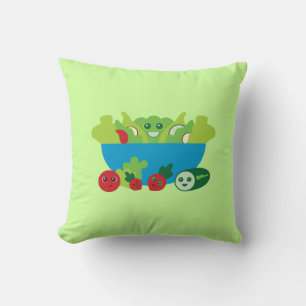 Cute Salad Throw Pillow