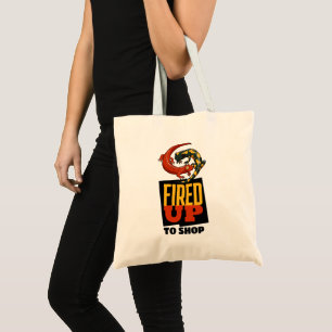 Cute Salamanders Fired Up To Shop Animal Cartoon Tote Bag
