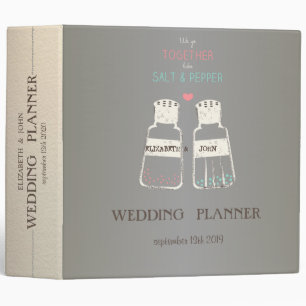 Cute Salt & Pepper Wedding Binder