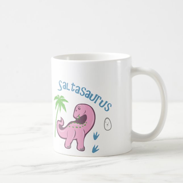 Cute Saltasaurus Coffee Mug (Right)