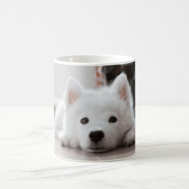 Cute samoyed puppy coffee mug (Center)