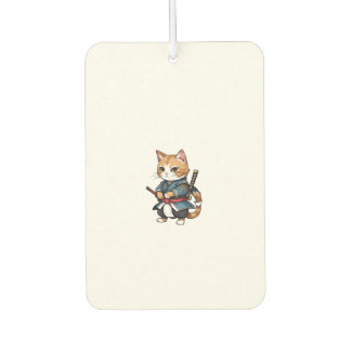 Cute Samurai Cat Phone Case Design Air Freshener