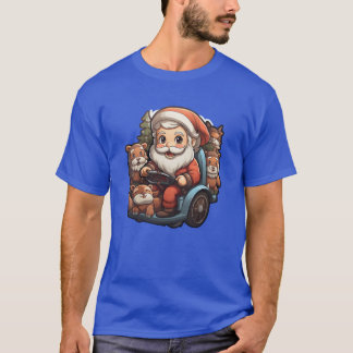 cute santa and friends vintage T-Shirt