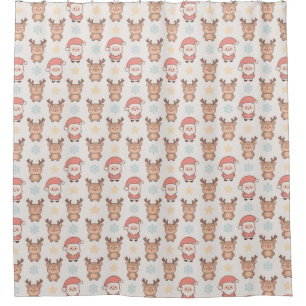 Cute Santa and Reindeer Pattern