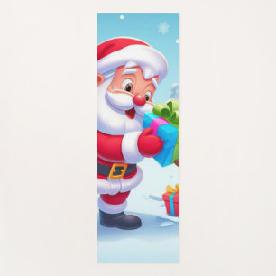 Cute Santa and Snowman Yoga Mat