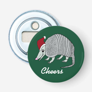 Cute Santa Armadillo Bottle Opener