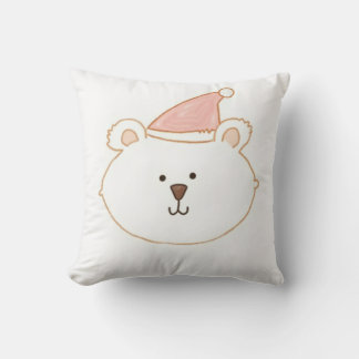Cute santa bear pillow