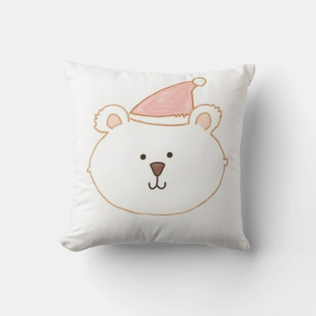 Cute santa bear pillow (Front)