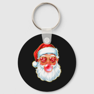 Cute Santa Bubble Gum For Women Teen Little Girls Keychain