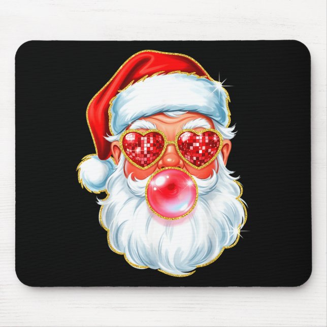 Cute Santa Bubble Gum For Women Teen Little Girls  Mouse Pad (Front)