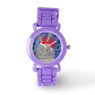 Cute Santa Bunny Watch