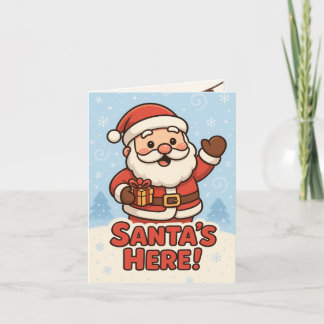 Cute Santa Christmas Card