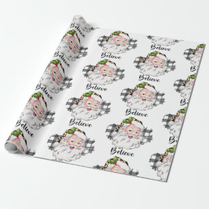 Cute Santa Christmas Wrapping Paper