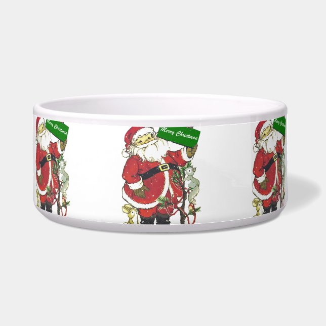 Cute Santa Claus Animals Merry Christmas (Front)