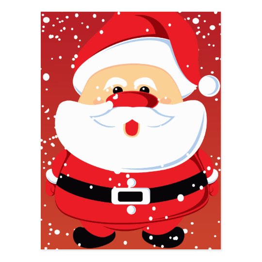 Cute Santa Claus Christmas custom Postcard