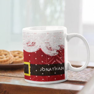 Cute Santa Claus Christmas Holiday Suit Mug