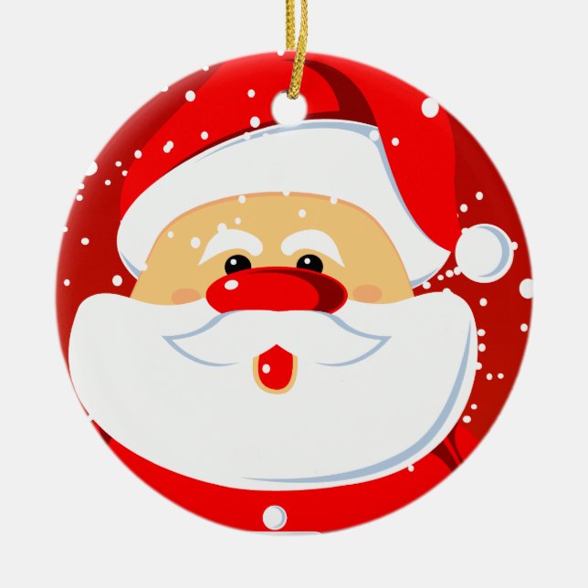Cute Santa Claus Christmas ornament (Front)