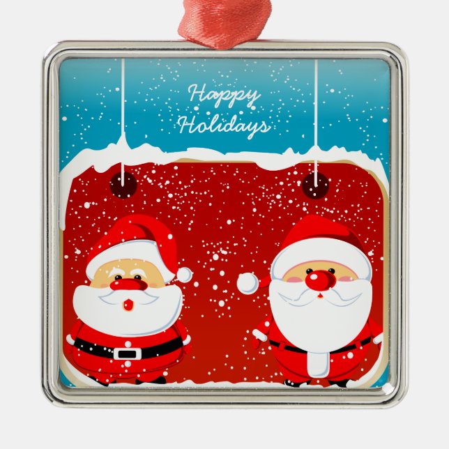 Cute Santa Claus Christmas ornament (Front)