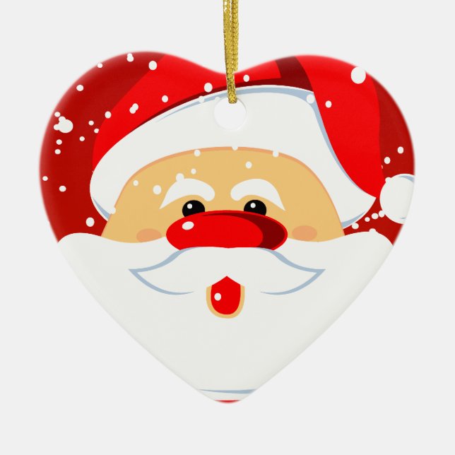 Cute Santa Claus Christmas ornament (Front)