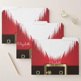 Cute Santa Claus, Christmas- Personalized File Folder