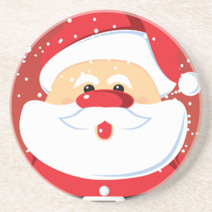 Cute Santa Claus custom coaster