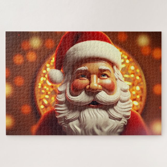 cute Santa Claus for the New Year and Christmas  Jigsaw Puzzle (Horizontal)
