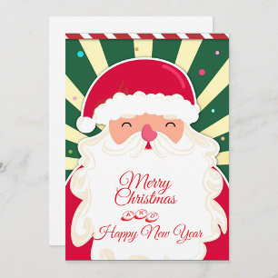 Cute Santa Claus Holiday Card