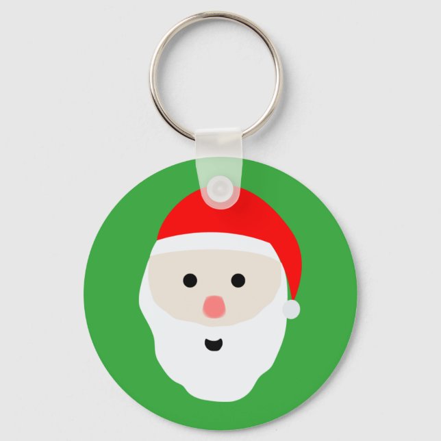 Cute Santa Claus Keychain (Front)