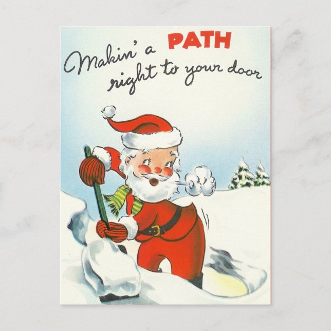 Cute Santa Claus Postcard (Front)