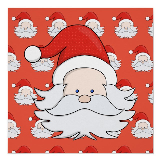 Cute Santa Claus Poster (Front)