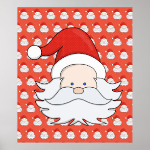 Cute Santa Claus  Poster