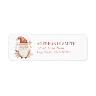 Cute Santa Claus Return Address Labels
