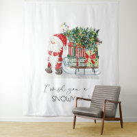 Cute Santa Claus,Sleigh,Presents  